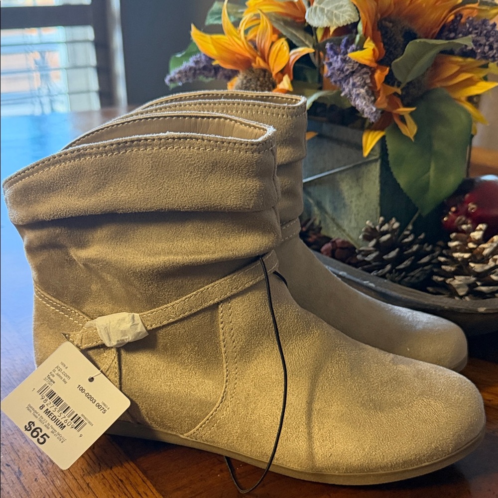 Elegant Beige Ankle Booties for Women